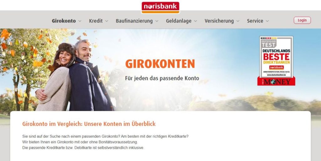 norisbank screenshot