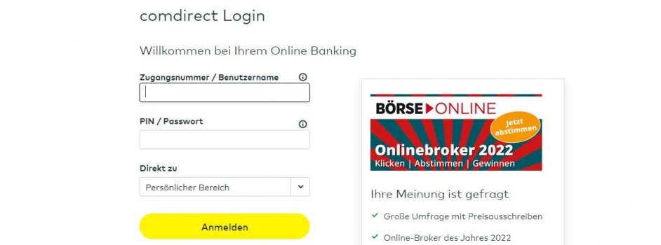 comdirect Login 2026 · Online Banking Anmeldung erklärt | BankingGeek