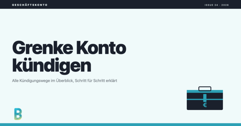 bankinggeek.com: Grenke Geschäftskonto kündigen