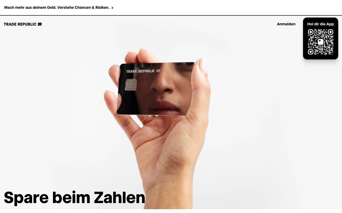 Trade Republic Karte: Visa-Debitkarte mit Saveback-Cashback