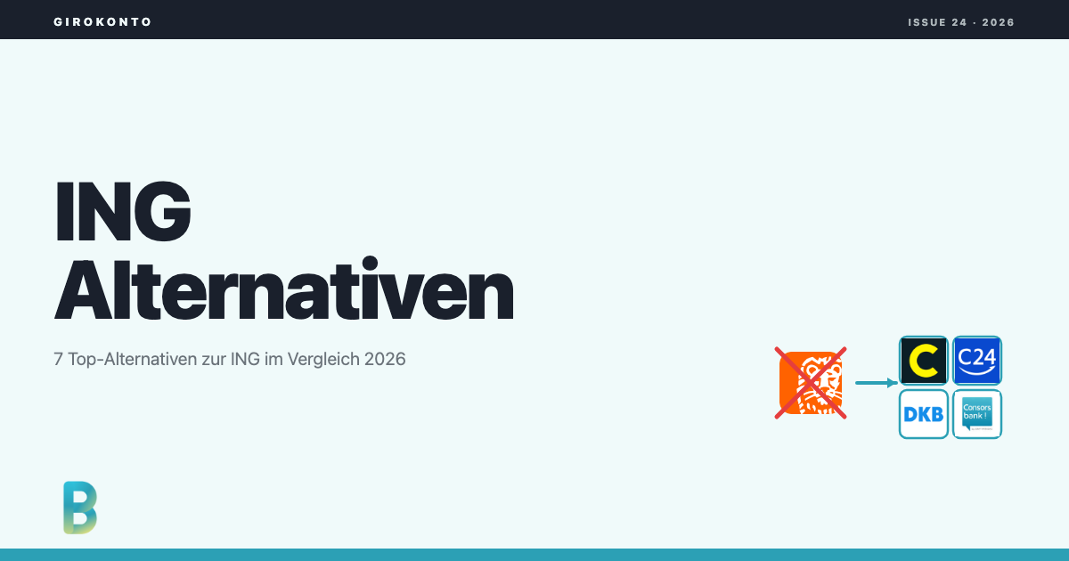ING Alternative 2026 Vergleich: comdirect, C24, DKB, Consorsbank