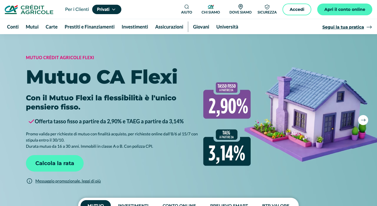 Credit Agricole Italia, conto corrente cointestato 2026