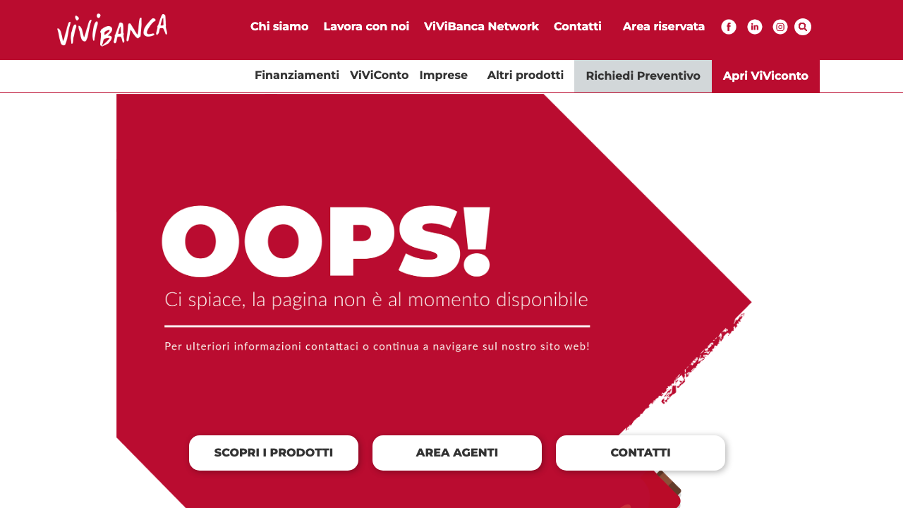 Screenshot del sito di Conto Deposito ViViBanca
