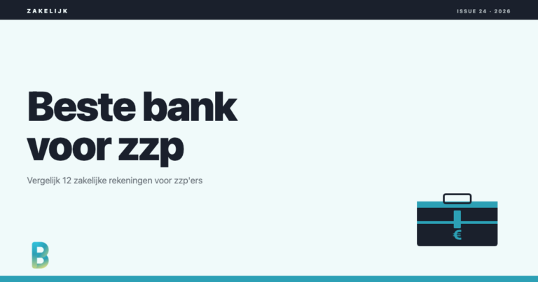 BankingGeek.com: Beste bank voor zzp 2026 vergelijking