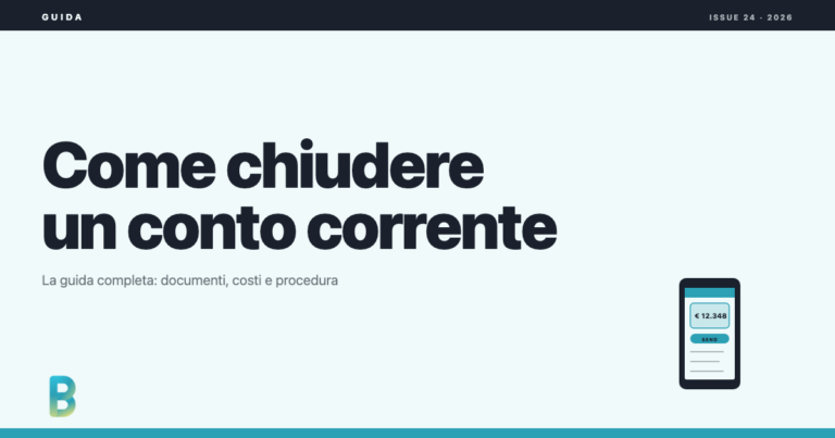 Come chiudere un conto corrente: guida completa bankinggeek.com