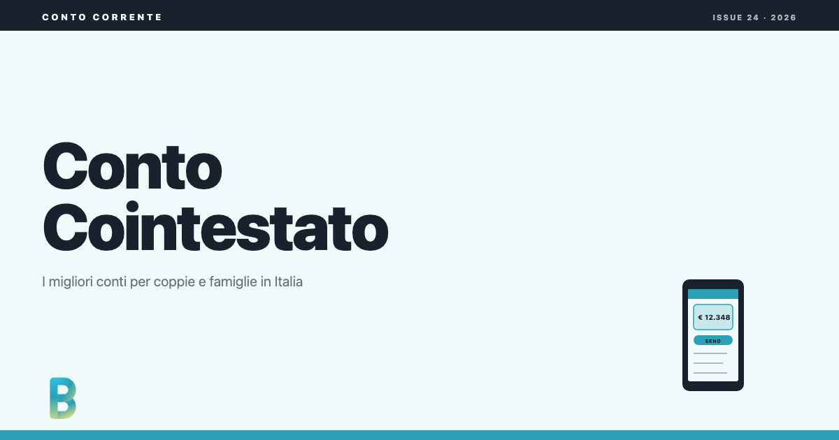 bankinggeek.com: Conto corrente cointestato, i migliori del 2026
