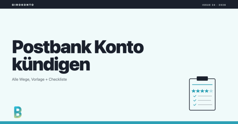 bankinggeek.com: Postbank Konto kuendigen