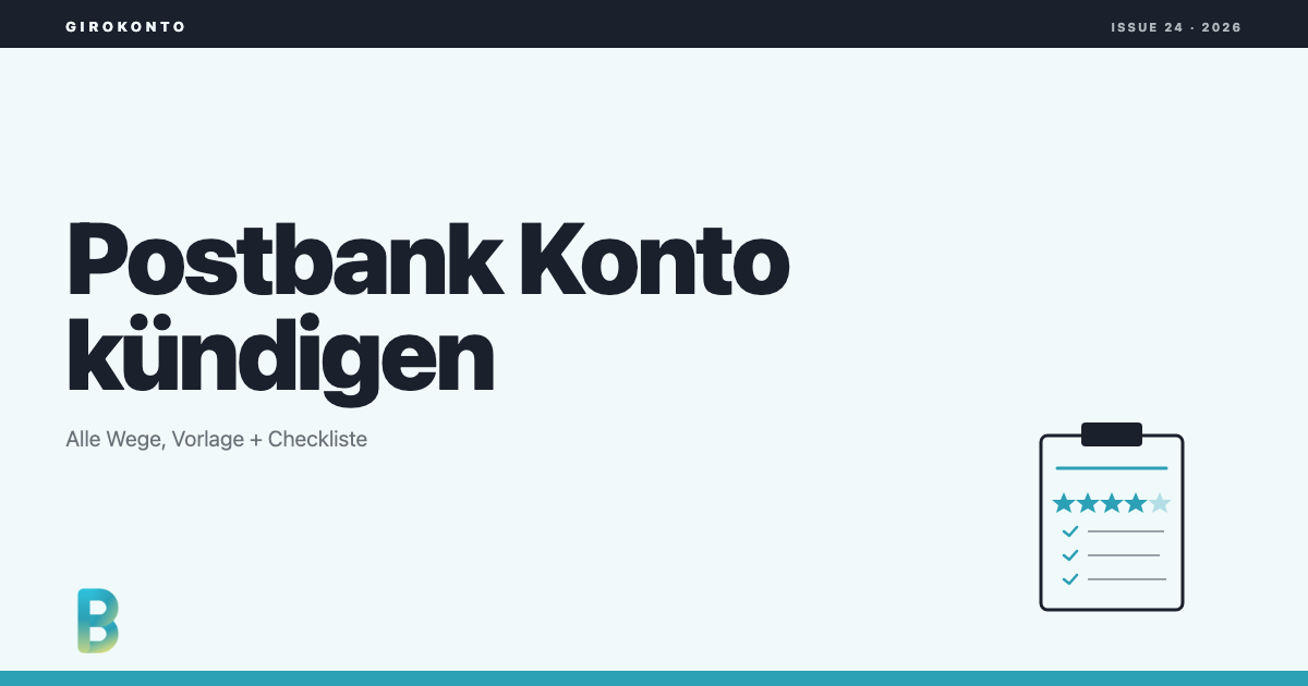 bankinggeek.com: Postbank Konto kuendigen