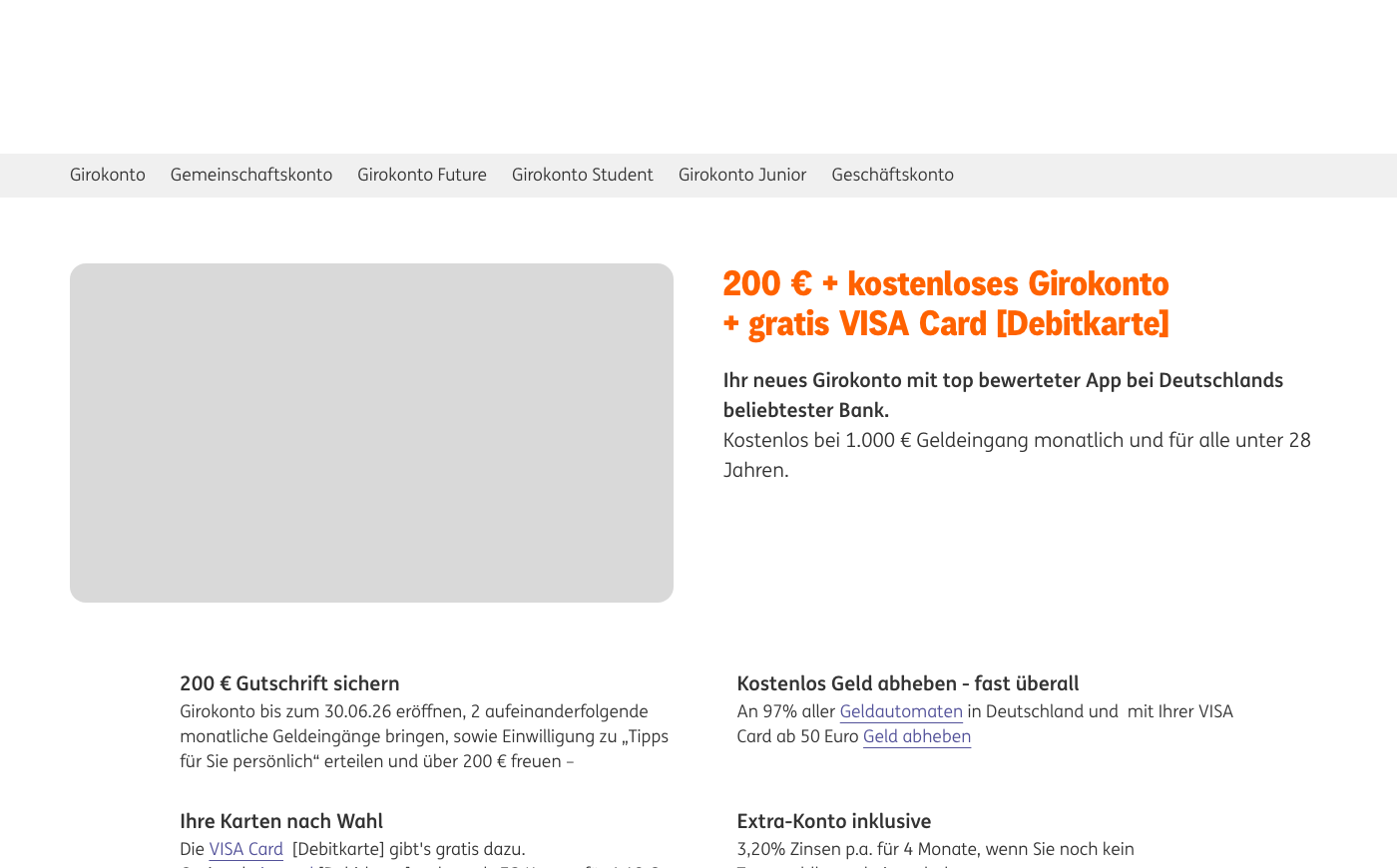 ING Girokonto Screenshot