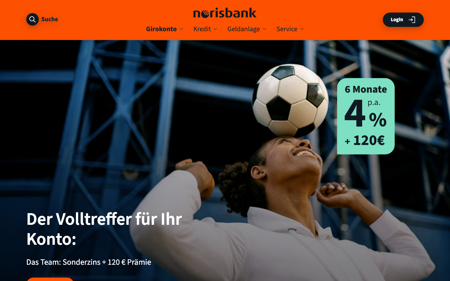 norisbank top-Girokonto Screenshot