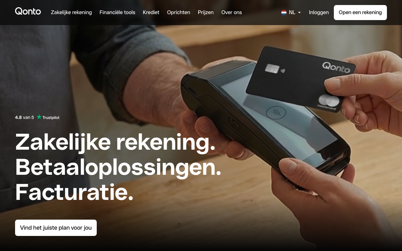 Qonto zakelijke rekening Nederland