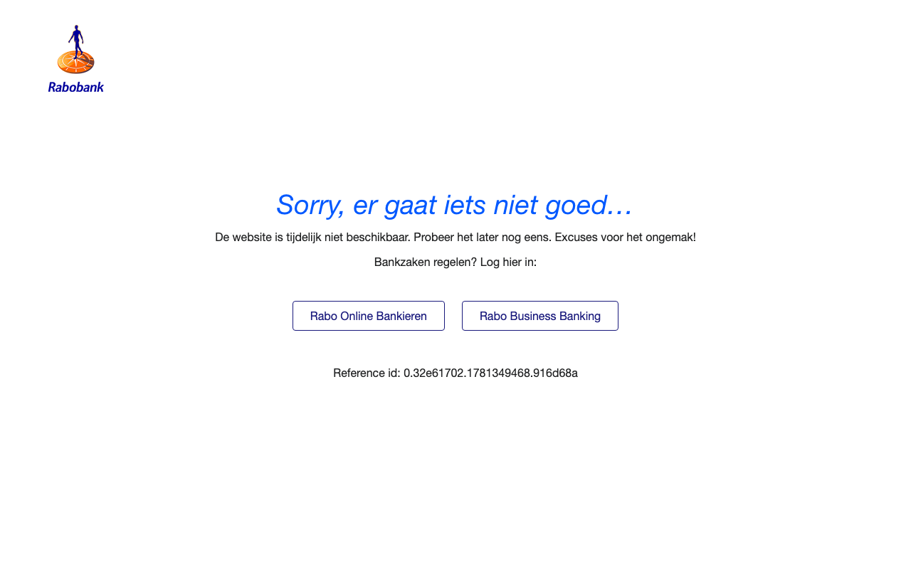Rabobank homepage