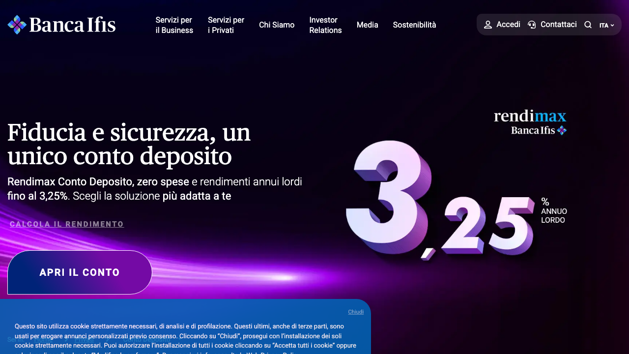 Screenshot del sito di Rendimax