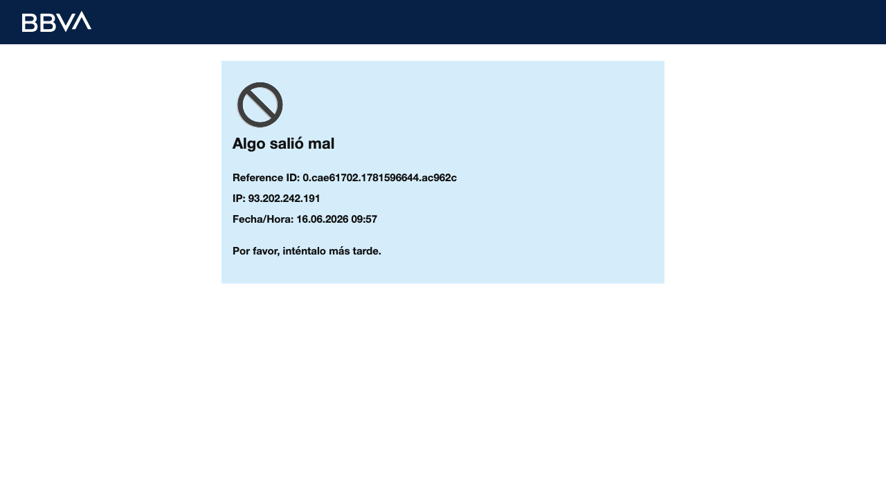 Conto BBVA homepage