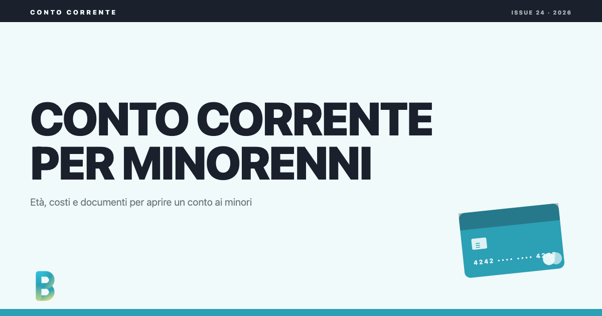 bankinggeek.com: Conto corrente per minorenni