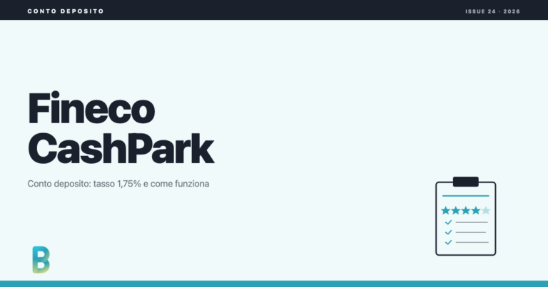 bankinggeek.com: Conto Deposito Fineco CashPark