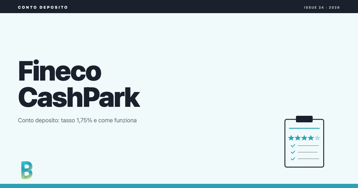 bankinggeek.com: Conto Deposito Fineco CashPark