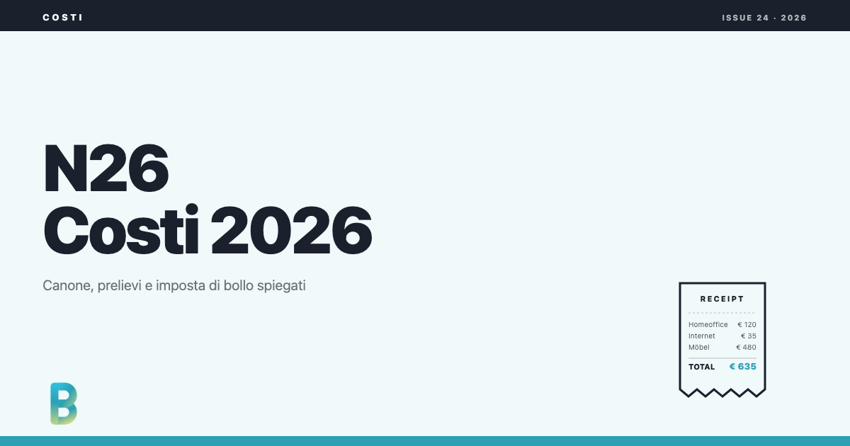 bankinggeek.com: N26 Costi 2026