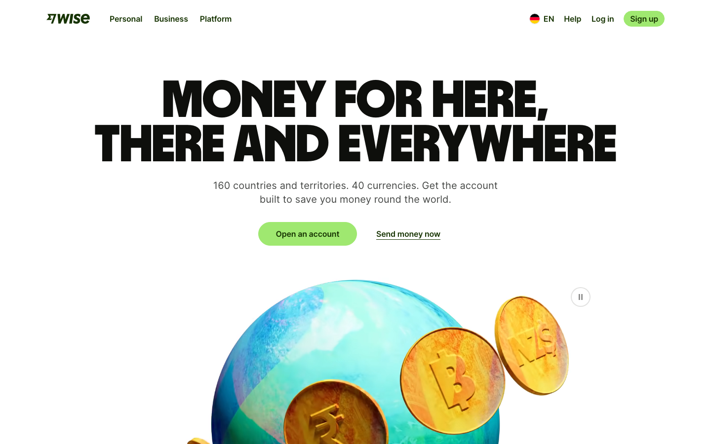 Homepage van Wise