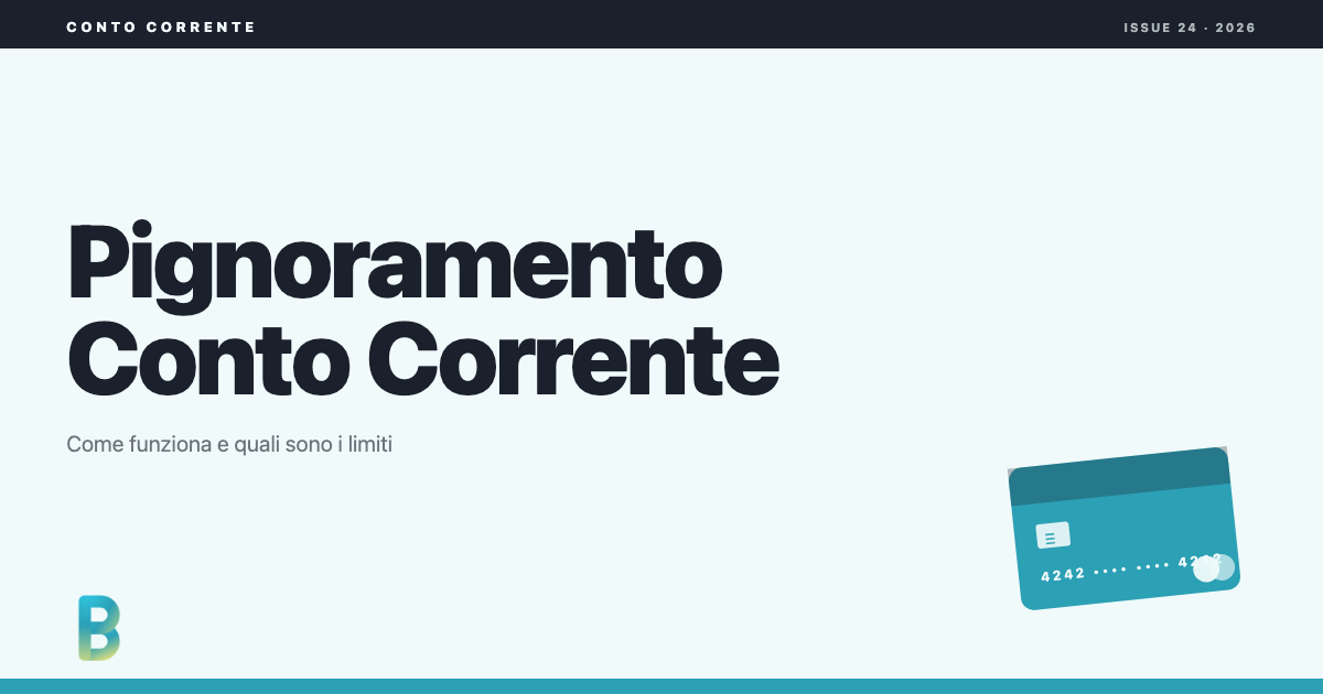 Pignoramento del conto corrente: come funziona e limiti