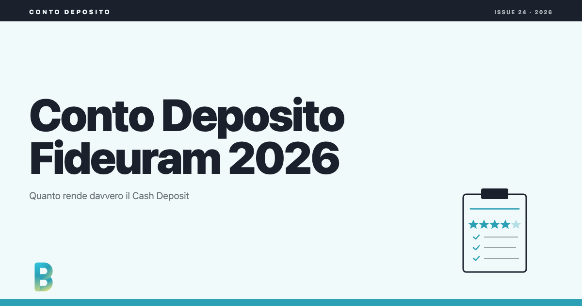 bankinggeek.com: Conto Deposito Fideuram 2026