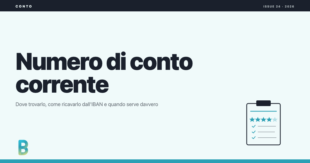 bankinggeek.com: Numero di conto corrente