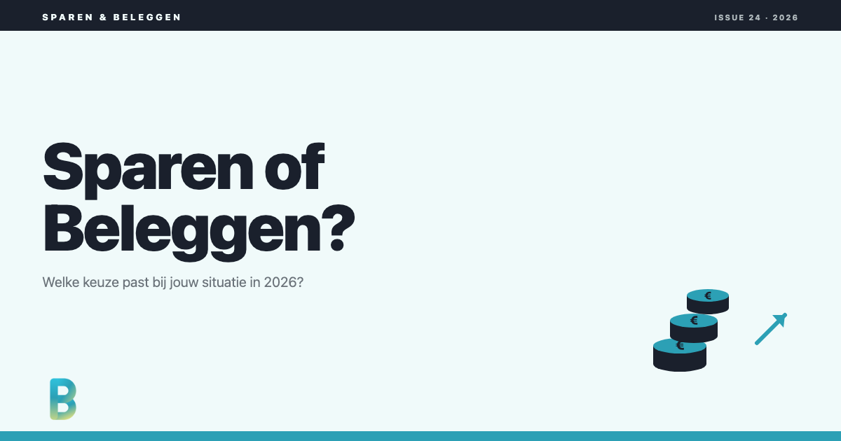 bankinggeek.com: Sparen of beleggen in 2026, welke keuze past bij jouw situatie?